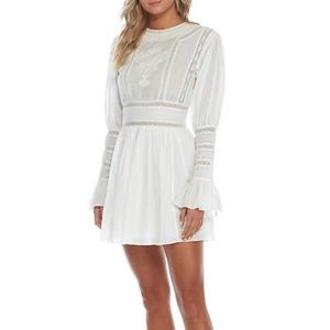 Free People Victorian Mini Dress Size US 6 White